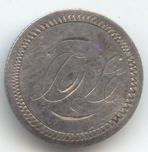 1849 Seated Liberty Half Dime Love Token, CL, C L