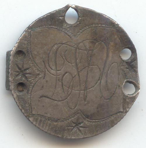 Love Token, Canada Victoria Five Cent Silver, Star, Initials, You Figure It Out