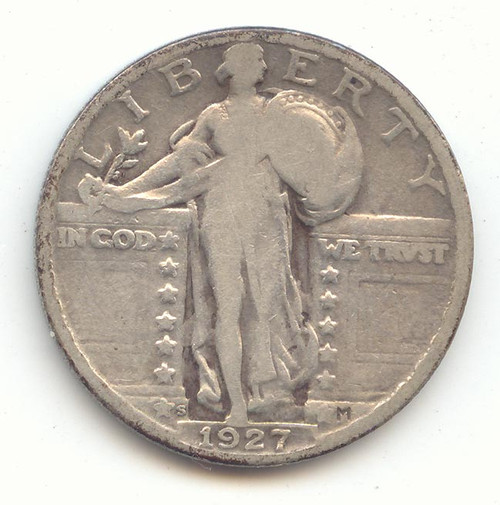 1927-S Standing Liberty Quarter, Key Date, VG or Better