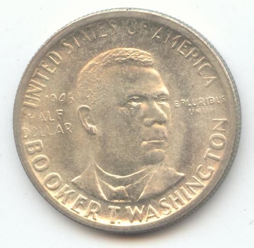 1946-S BTW Commemorative Half Dollar, Booker T. Washington, Choice BU