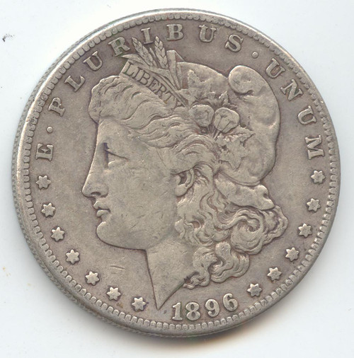 1896-S Morgan Silver Dollar, Scarce S Mint, VF