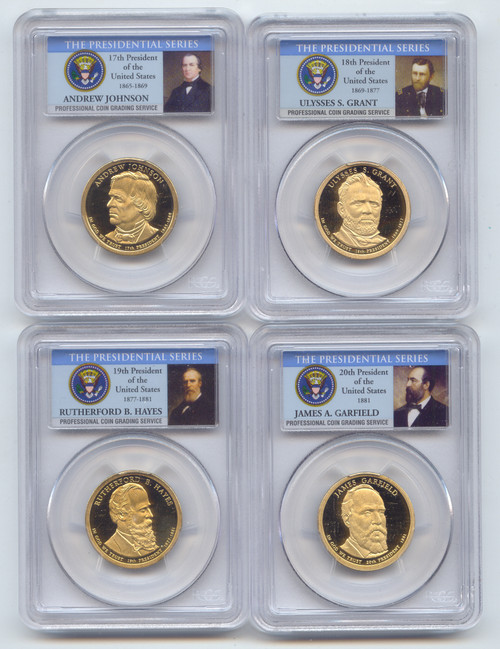 20011-S Proof Presidential Dollar Set, All PCGS PR-69 DCAM