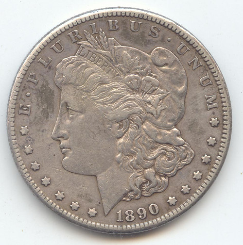 1890-CC Carson City Morgan Silver Dollar, Lustrous XF