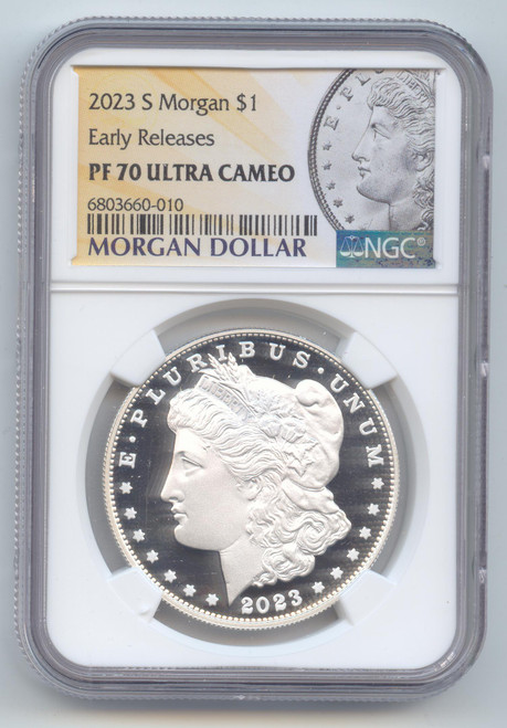 2023-S Proof Morgan Silver Dollar, NGC PF-70 Ultra Cameo Early Releases