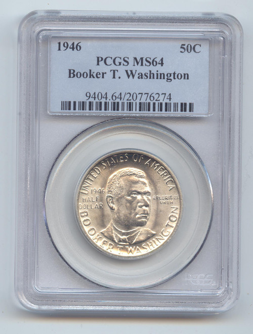 1946 BTW Booker T. Washington Commemorative Half Dollar, PCGS MS-64