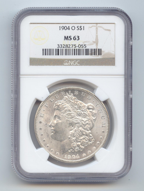 1904-O Morgan Silver Dollar, NGC MS-63