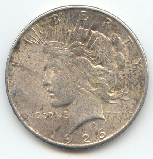1926-S Peace Dollar, Lustrous AU-Unc