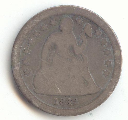 1842-O Seated Liberty Dime, Good