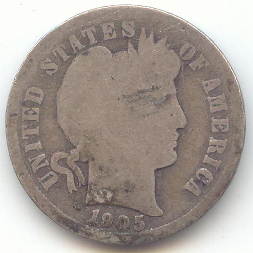 1905-O Micro O Barber Dime, AG