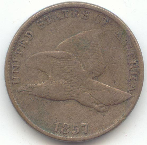 1857 Flying Eagle Cent, VF