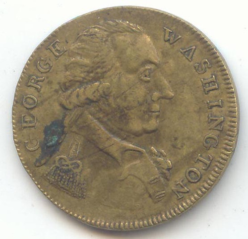 George Washington Success to the United States, Small Medal, XF Details (1790's)