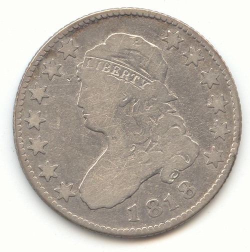 1818 Capped Bust Quarter, G-VG Details