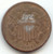 Love Token, 1864 Large Motto 2c Piece, Two-Cents, Initials J I K, JIK