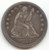 1857 Seated Liberty Quarter, Original XF