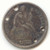 1872 Seated Liberty Dime Love Token, Name Uncle