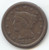 1844/81 Overdate Braided Hair Large Cent, VG-Fine