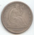 1867-S Seated Liberty Half Dollar, VF-XF