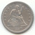 1857 Seated Liberty Quarter, Ms Liberty Smoking Cigarette, XF Details