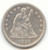 1858-O Seated Liberty Quarter, VF-XF Details