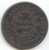1804 Spiked Chin Draped Bust Half Cent, F-VF Details, Obverse Cud