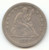 1857 Seated Liberty Quarter, XF Details