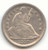 1840-O No Drapery Seated Liberty Half Dime, XF