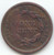 1842 Braided Hair Large Cent, Counterstamped T. LYMAN, Boston Mayor?