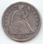 1853 Seated Liberty Dollar, Scarce Date, XF Details, Hole/Plug