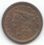 1855 Braided Hair Half Cent, Choice AU-Unc