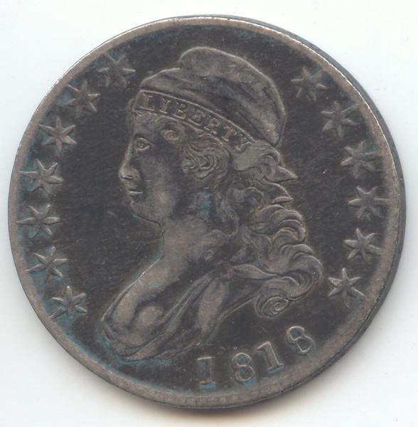 1818 Capped Bust Half Dollar, VF-XF Details