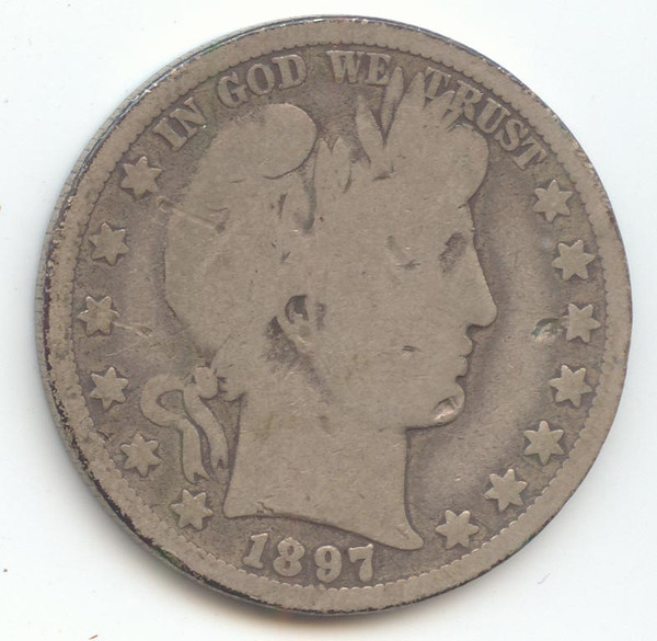1897-O Barber Half Dollar, Good/AG Details