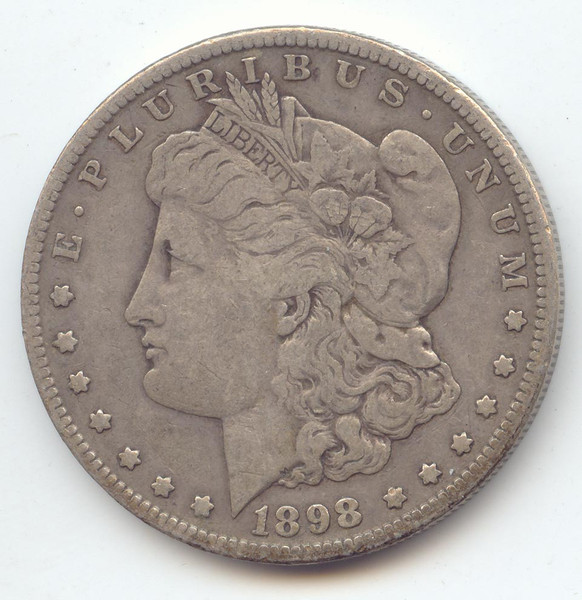 1898-S Morgan SIlver Dollar, Original VF