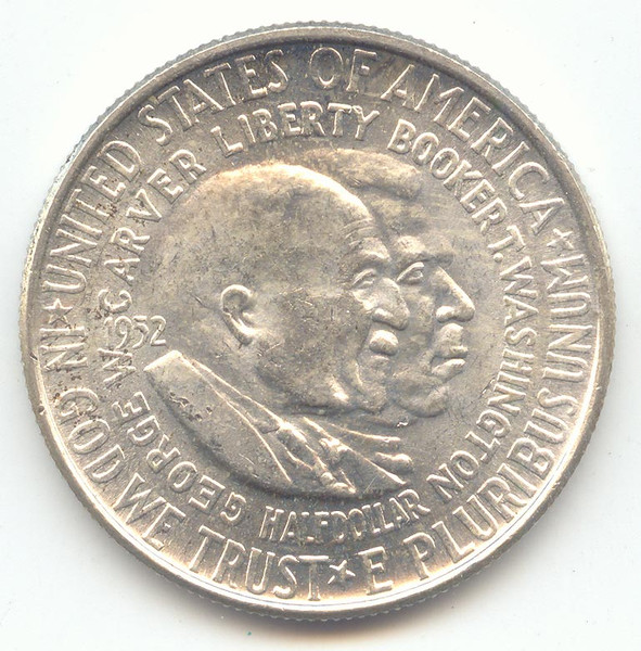 1952 Washington Carver Commemorative Half Dollar, Choice BU