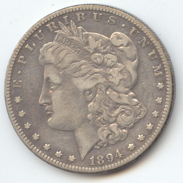 1894-S Morgan Silver Dollar, Scarce S Mint, VF Details
