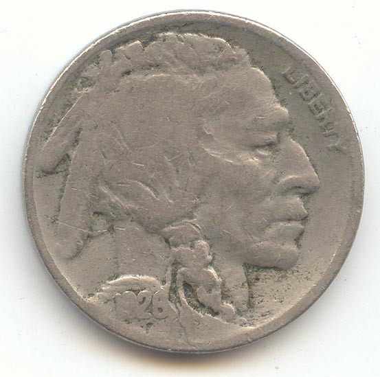 1926-S Buffalo Nickel, Scarce S Mint, VG