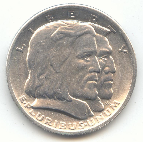 1936 Long Island Tercentenary Commemorative Half Dollar, Lustrous AU-Unc