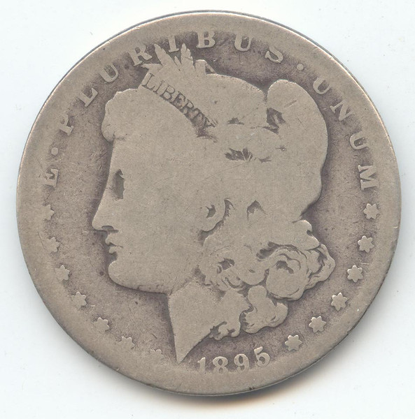 1895-S Morgan Silver Dollar, Scarce S Mint, Problem Free AG