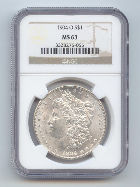 1904-O Morgan Silver Dollar, NGC MS-63