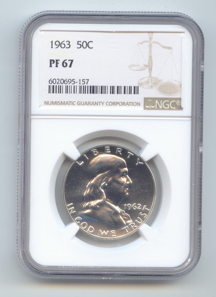 1963 Proof Franklin Half Dollar, NGC PF-67