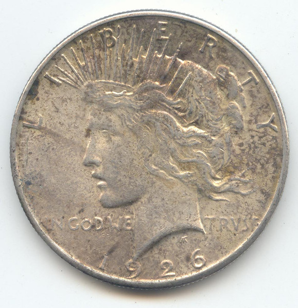 1926-S Peace Dollar, Lustrous AU-Unc