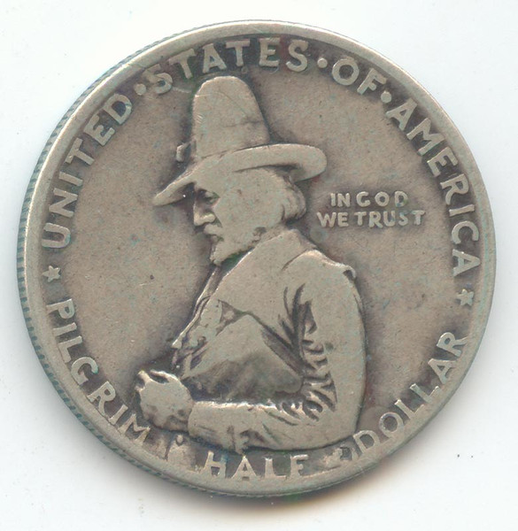 1920 Pilgrim Tercentenary Commemorative Half Dollar, Low Grade