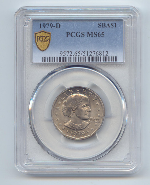1979-D SBA Dollar, Susan B. Anthony, PCGS TrueView MS-65