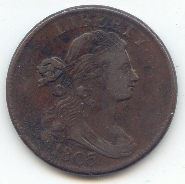 1803 Draped Bust Large Cent, VF Details