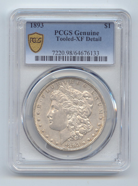 1893 Morgan Silver Dollar, PCGS TrueView XF Detail