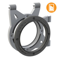 Secret Jardin Ducting Flange for 0.63'' Poles