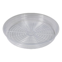 12' Clear Plastic Pot Saucer