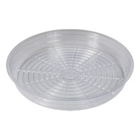 14" Clear Plastic Pot Saucer