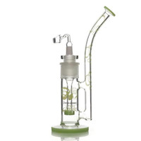 Waterpipe C&C 40th Anniversary 'Tied Stick' Milky Green w/ D.S and Quartz
