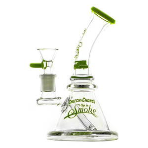 Waterpipe Cheech & Chong 'Strawberry' 7.25'' Apple Green