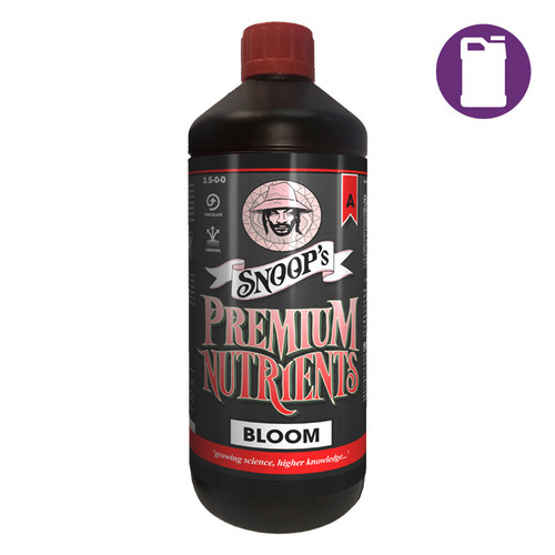 Snoop's Premium Nutrients Bloom A Non-Circulating 1ltr 3.1-0-0 (Soil, Hydro Run To Waste)